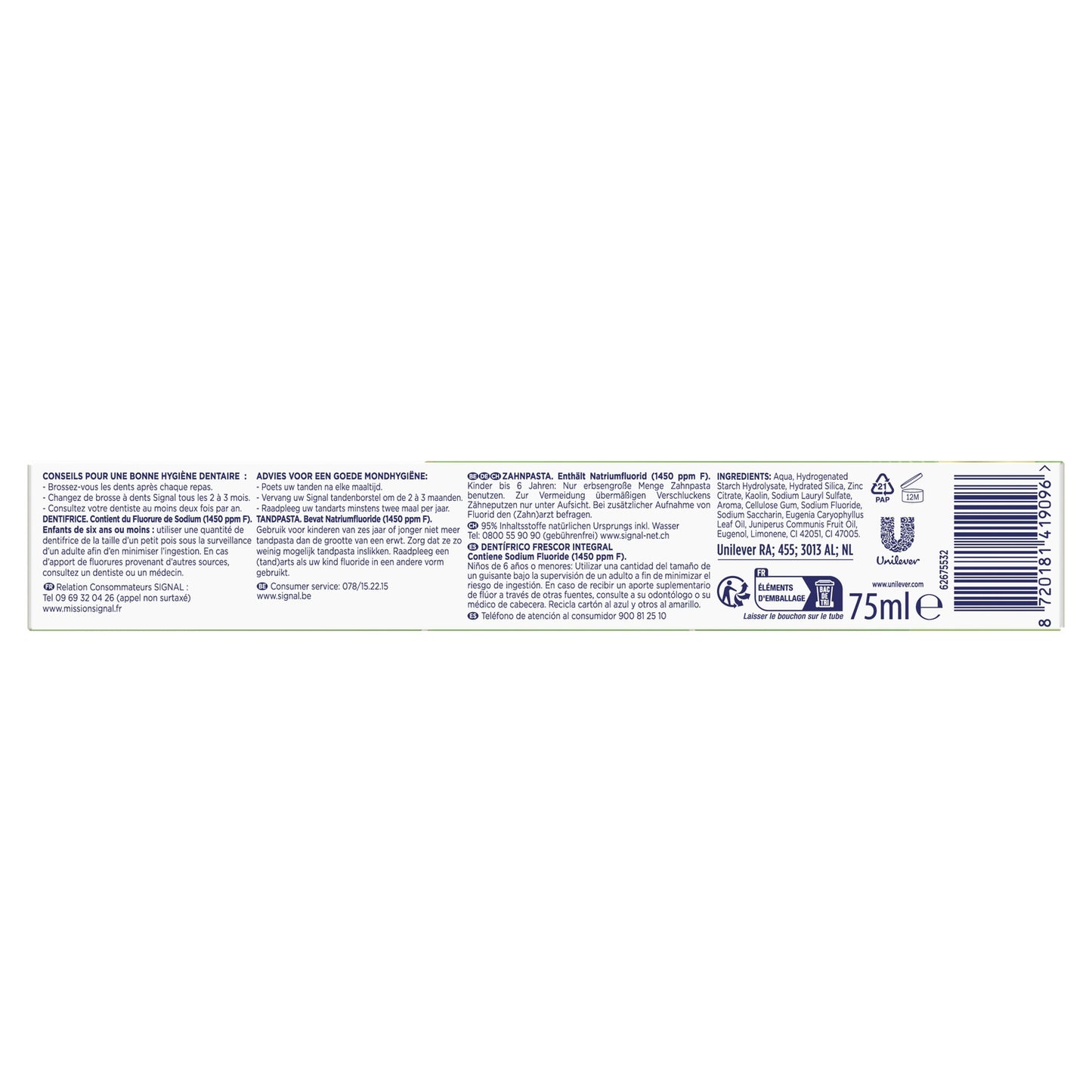 Integral 8 Fresh Breath Prebiotic Toothpaste SIGNAL
