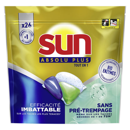 Capsules Lave-Vaisselle Tout en 1 Bio-Enzymes SUN