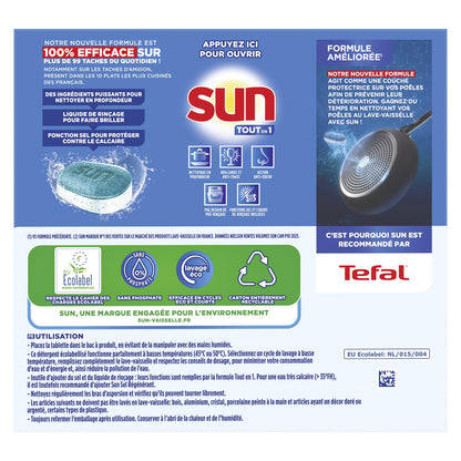 SUN Ecolabel Regular All-in-1 Dishwasher Tablets