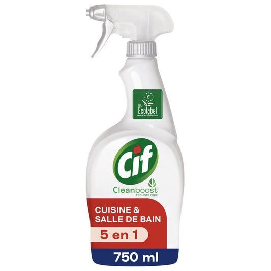 Nettoyant Ménager Cuisine Salle de Bain Multi-Usages CIF le flacon de 750mL