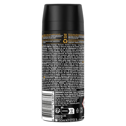Déodorant Spray Homme Vanille 72h Black AXE