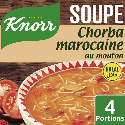 Soupe Déshydratée Chorba Mouton Halal KNORR 