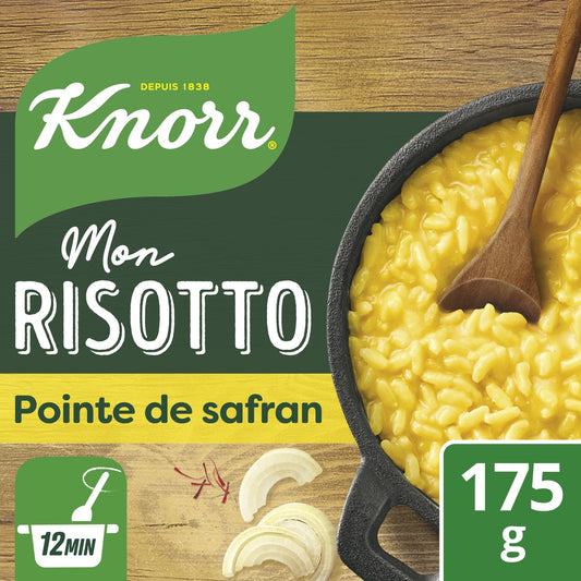 Risotto Pointe de Safran Plat Cuisiné en 12min KNORR Le sachet de 175g