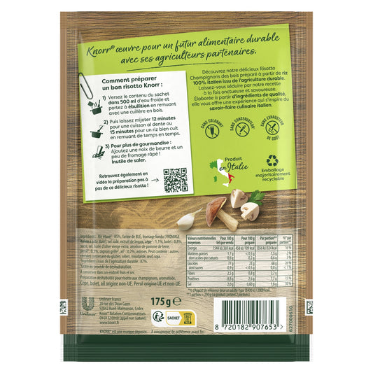 KNORR Wild Mushroom Risotto 12-Minute Cooked Dish