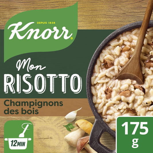 Risotto aux Champignons des Bois Plat Cuisiné en 12min KNORR Le sachet de 175g