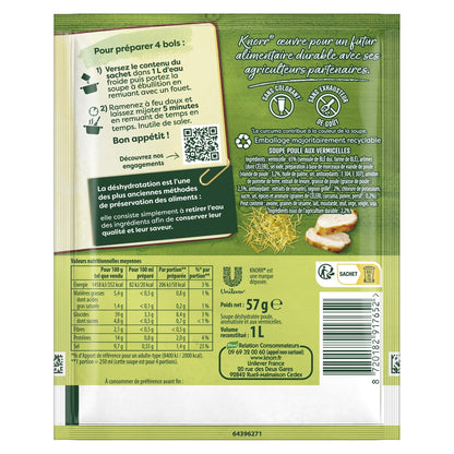 Soupe Déshydratée Poule Vermicelles Oignon KNORR 