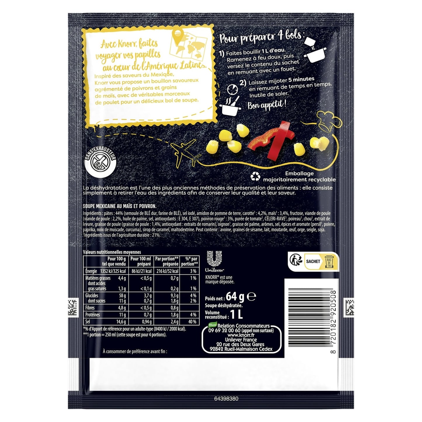 Soupe Déshydratée Mexicaine KNORR 
