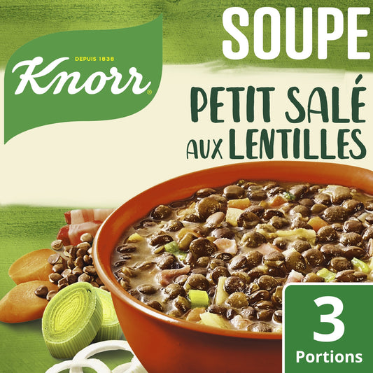 Soupe Déshydratée Petit Salé aux Lentilles KNORR 