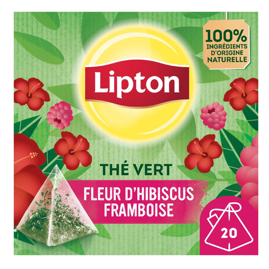 LIPTON Hibiscus &amp; Raspberry Green Tea