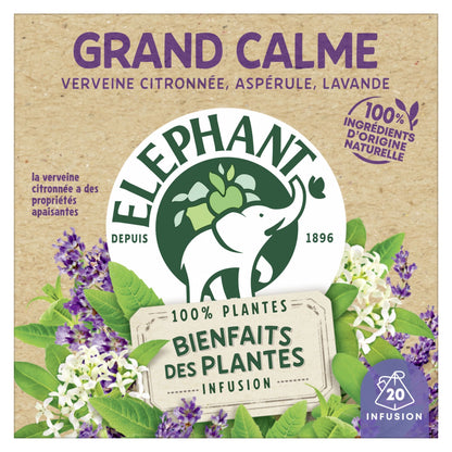 Infusion Benefits of Plants Great Calm ELEPHANT