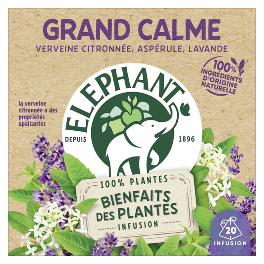 Infusion Benefits of Plants Great Calm ELEPHANT