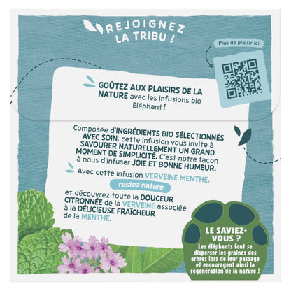 Infusion Menthe Verveine Bio ELEPHANT