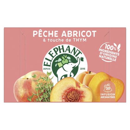 Infusion Pêche Abricot Thym ELEPHANT