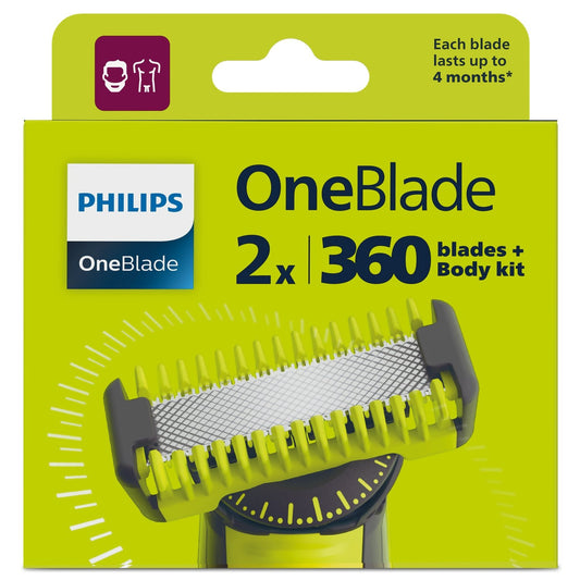 Lame de Rasoir pour Homme Visage et Corps Oneblade 360 PHILIPS la boite de 2 produits