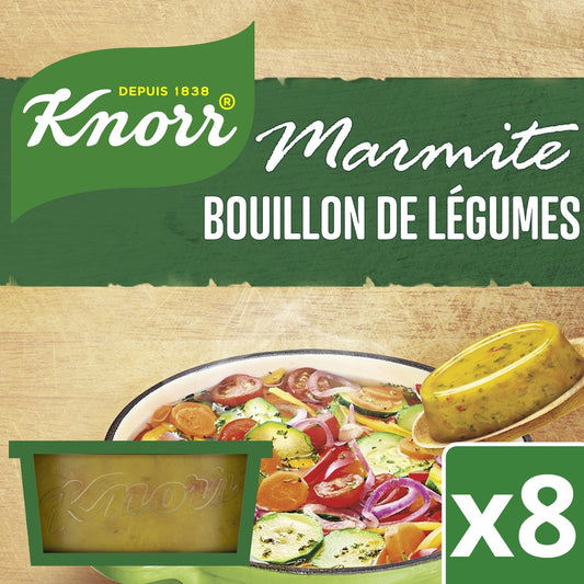 Marmite Bouillon de Légumes KNORR les 8 marmites de 28 g