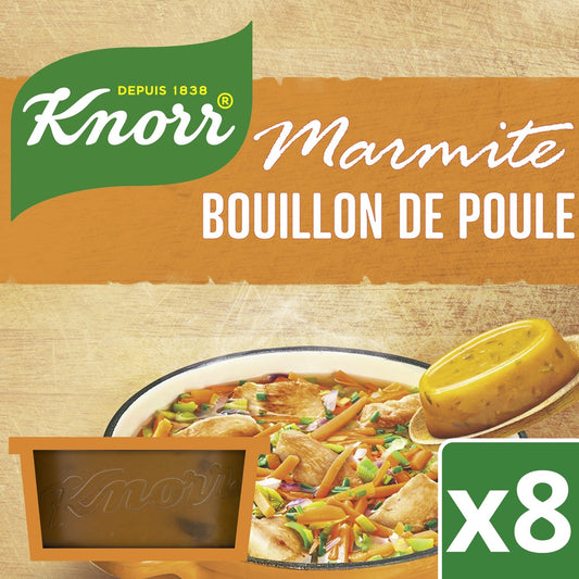 Bouillon de Poule Marmite KNORR les 8 marmites de 28 g