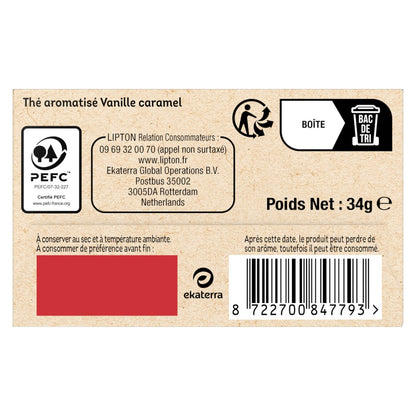 Thé Noir Vanille Caramel LIPTON