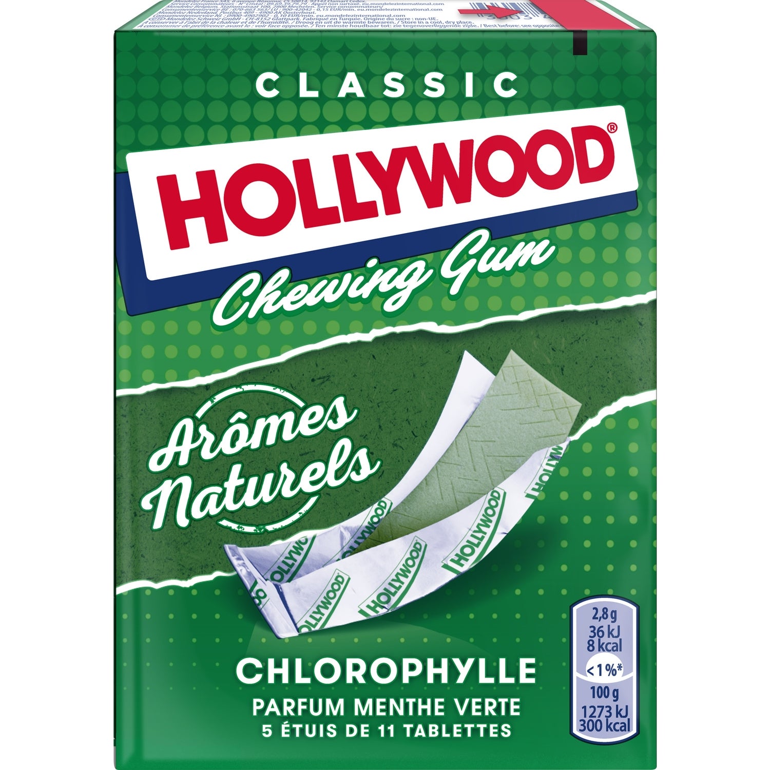 Chewing gum regular chlorophylle HOLLYWOOD 