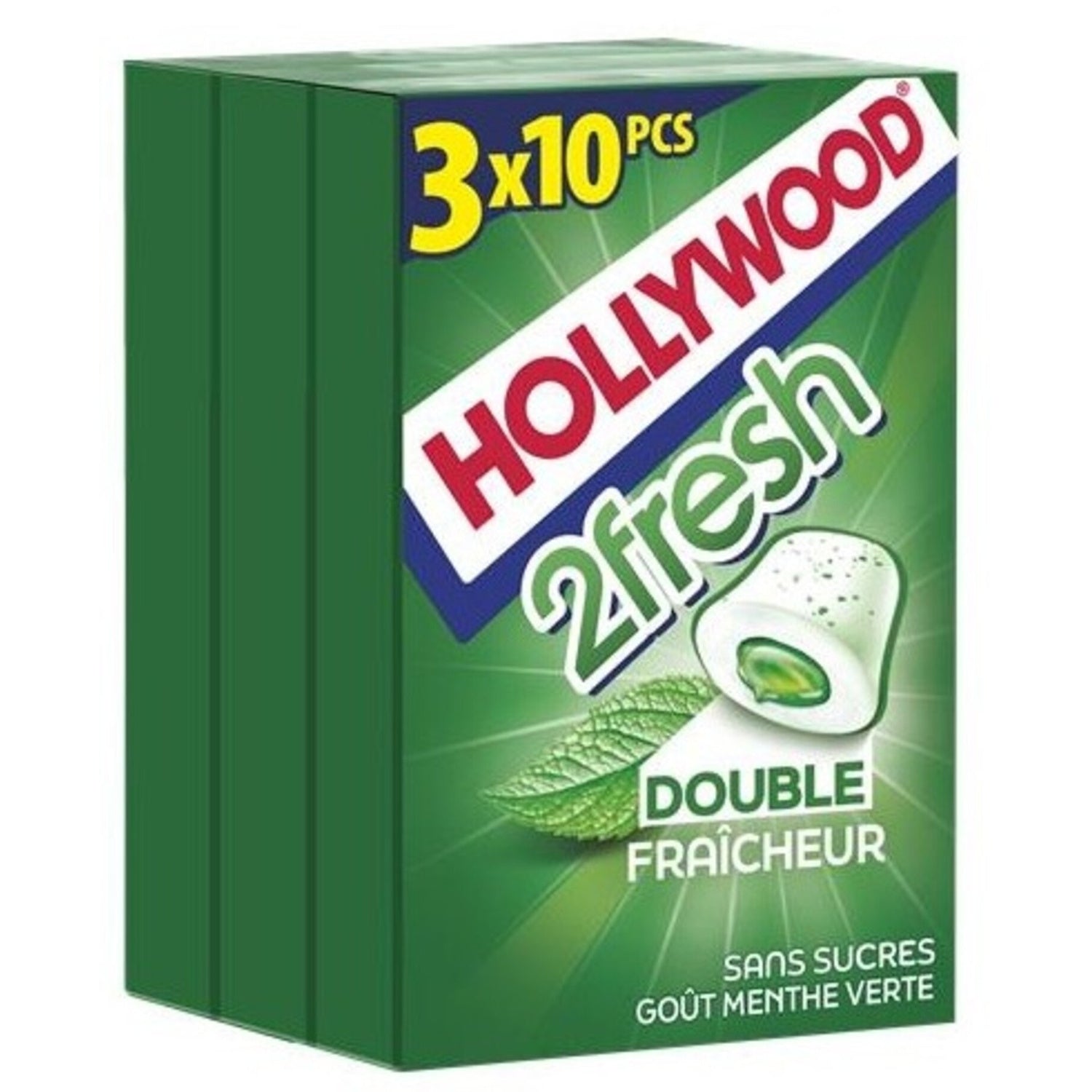 Chewing gum fresh spearmint HOLLYWOOD 