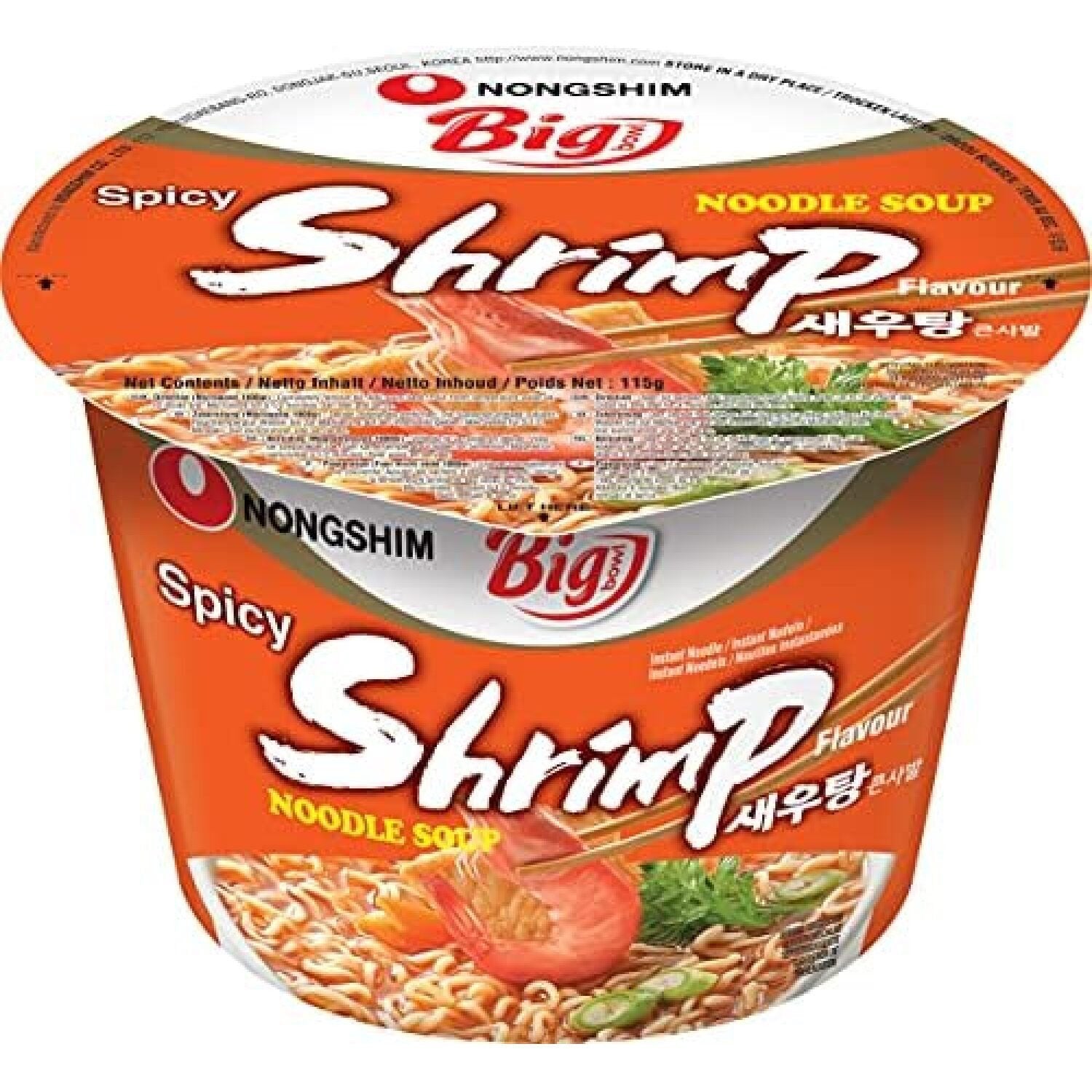 Nouilles Crevette Epicé NONGSHIM le bol de 115g