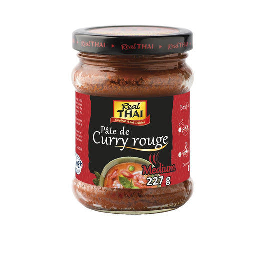 Pâte de Curry Rouge REAL THAI le pot de 227g