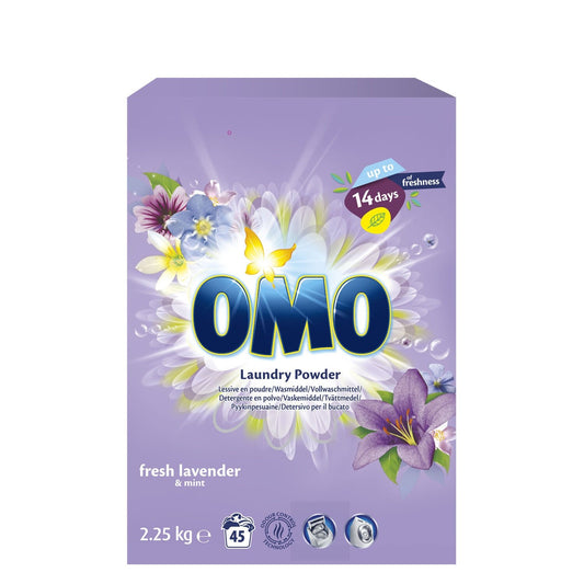 Lessive en Poudre Lavande et Menthe OMO