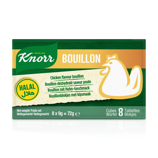 Bouillon Cube Poulet Halal KNORR la boite de 72g