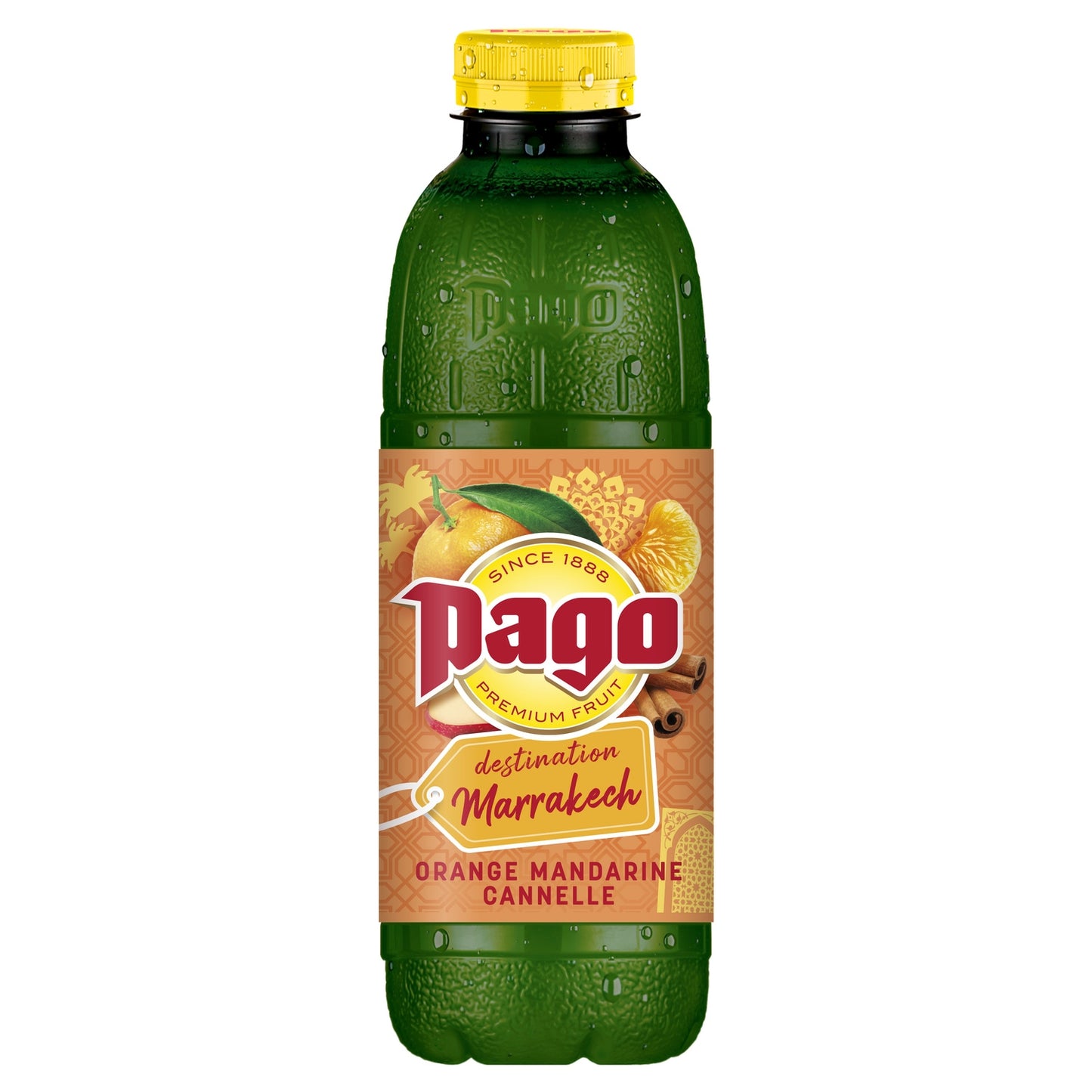 Boisson Aux Fruits Orange Mandarine et Cannelle Destination Marrakech PAGO 