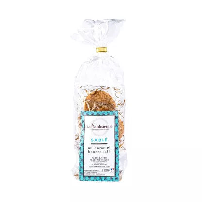 Biscotti di pasta frolla con gocce di caramello al burro salato LA SABLESIENNE
