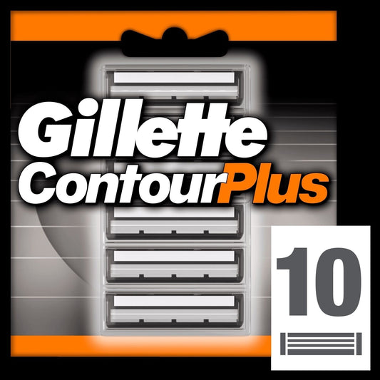 Lames de Rasoir pour Homme Contour Plus GILLETTE le paquet de 10 lames