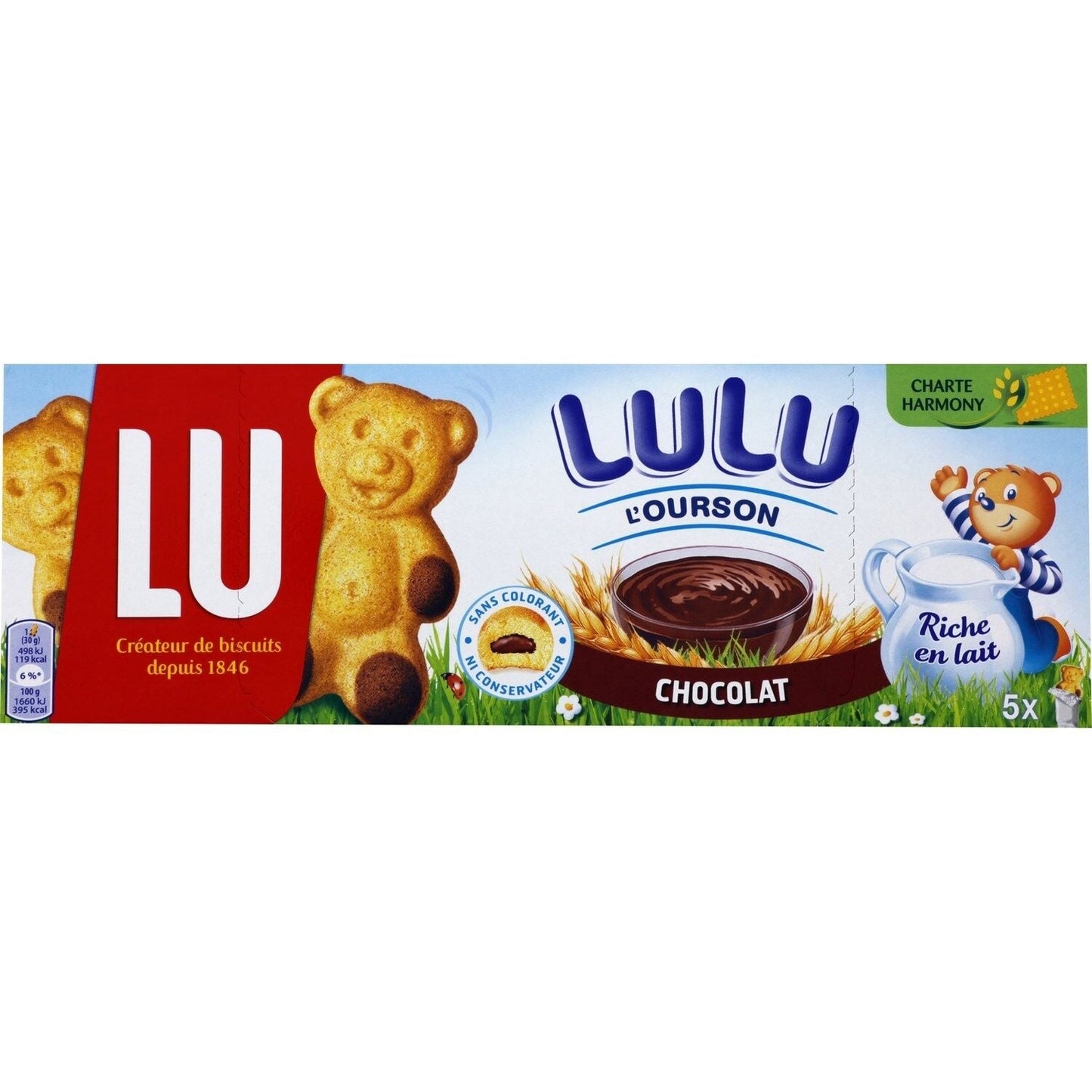 Gâteaux moelleux chocolat LULU L'OURSON 