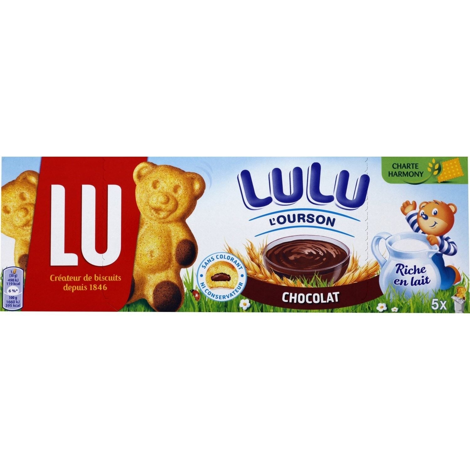 Gâteaux moelleux chocolat LULU L'OURSON 