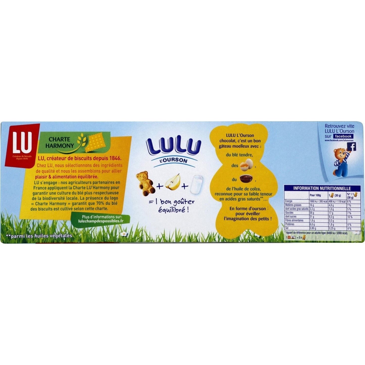 Gâteaux moelleux chocolat LULU L'OURSON 