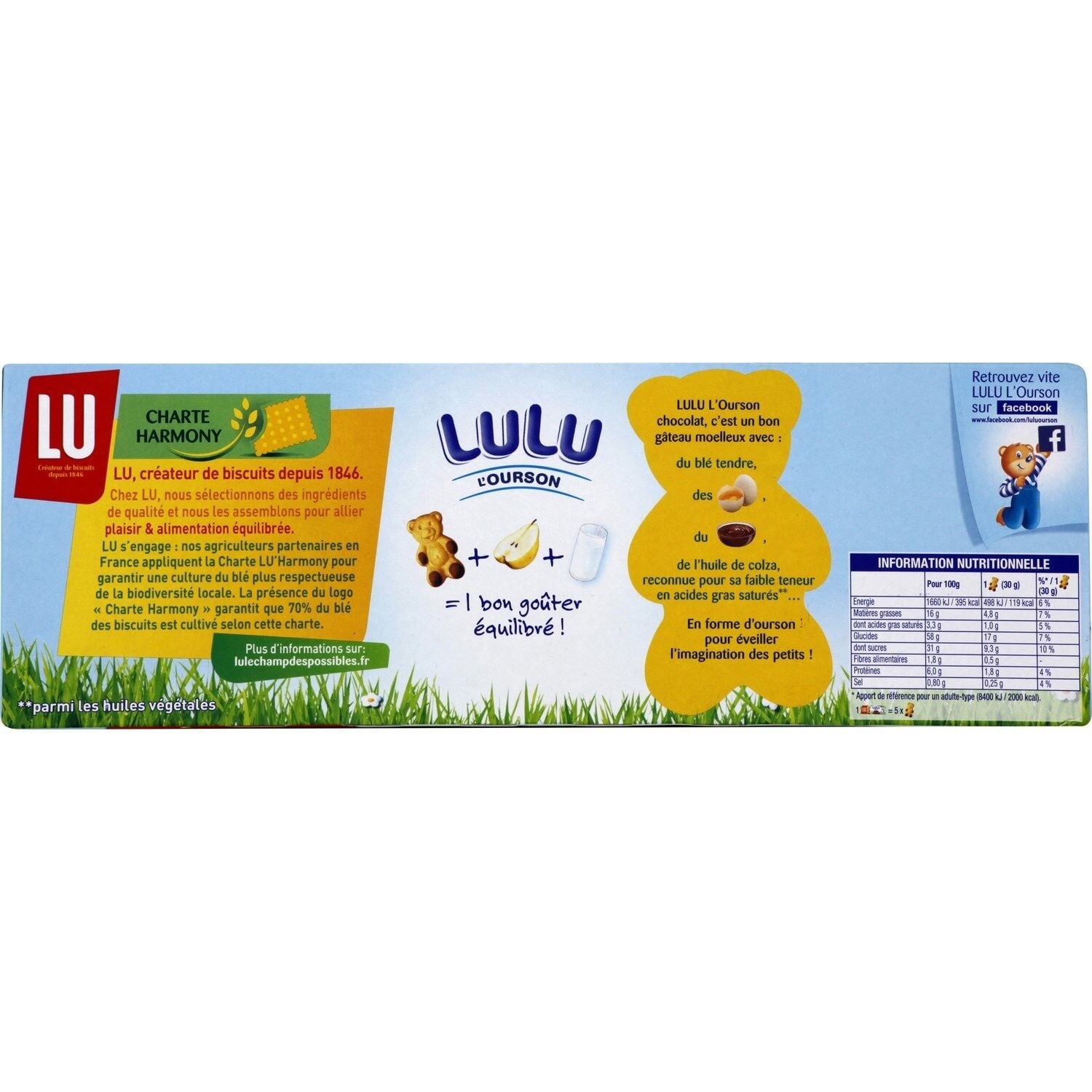 Gâteaux moelleux chocolat LULU L'OURSON 