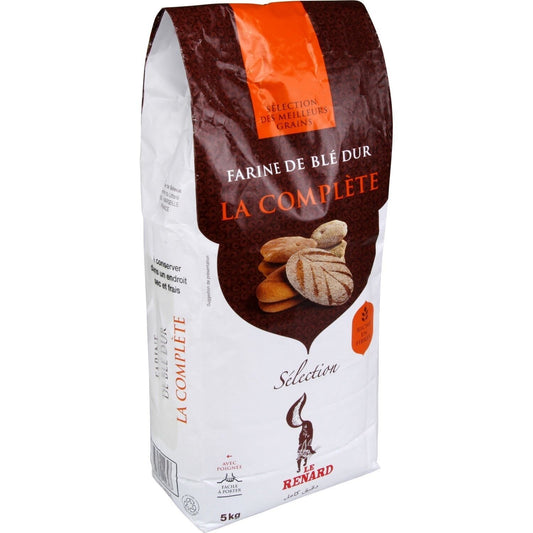 Farine de Blé Dur LE RENARD le sac de 5Kg