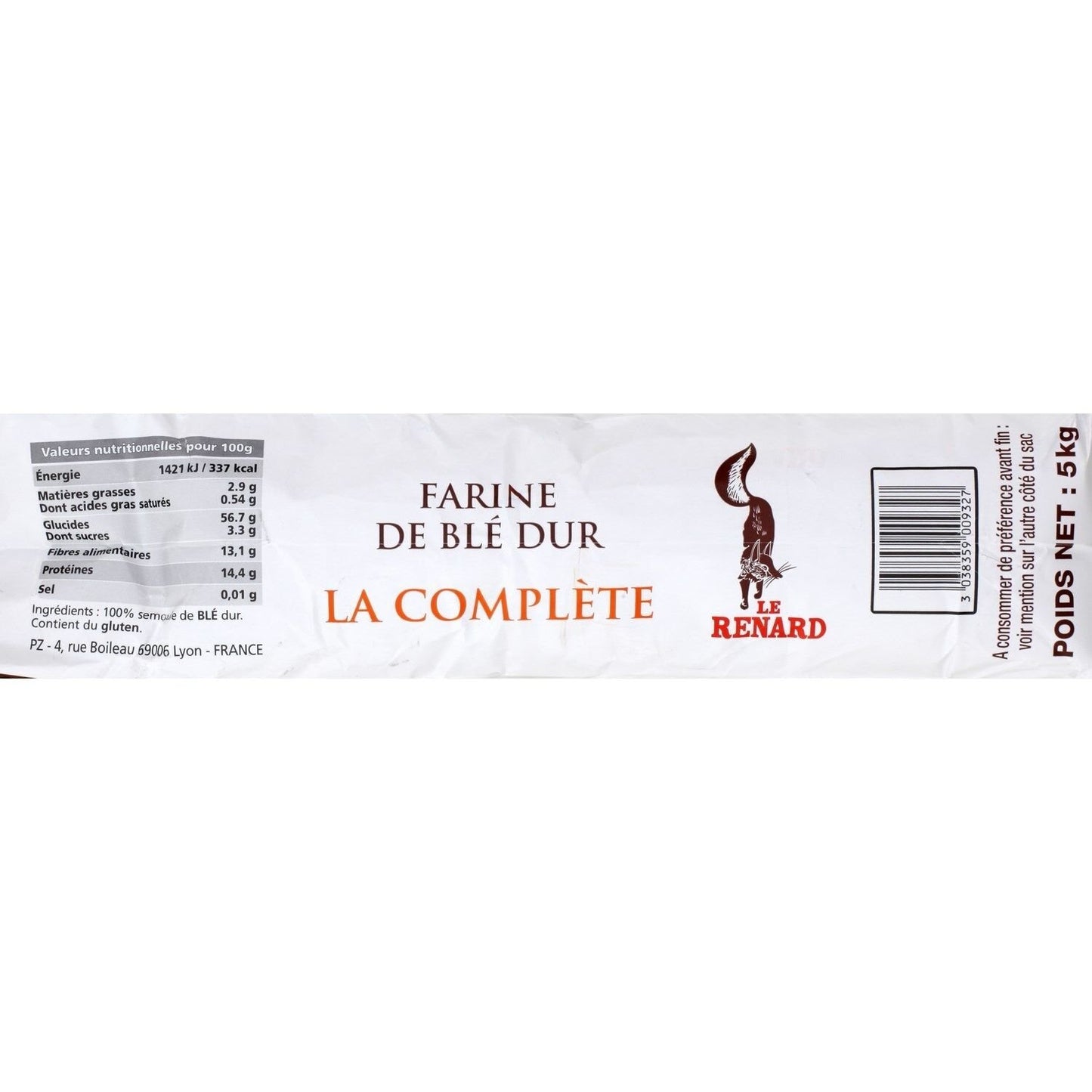 Farine de Blé Dur LE RENARD
