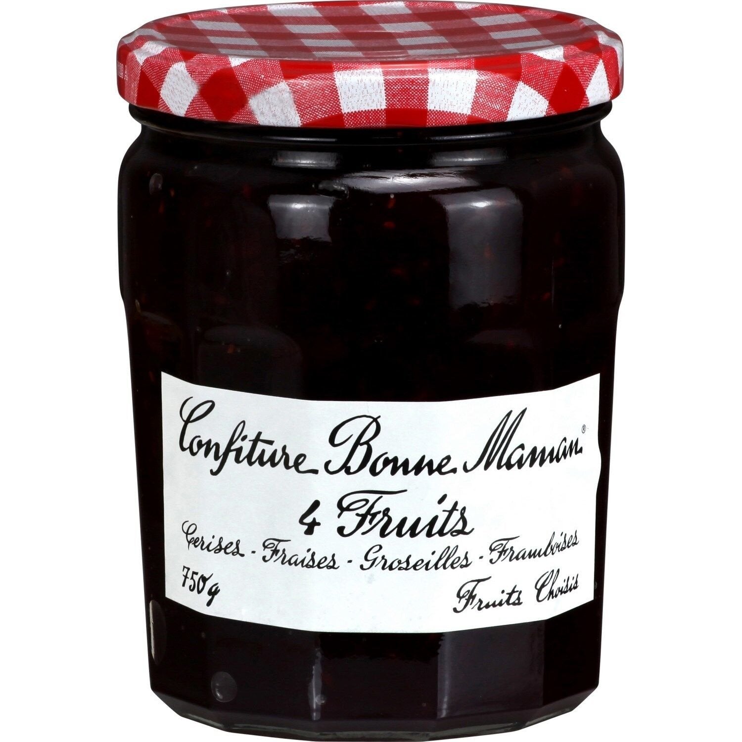 Confiture 4 Fruits Format Familial BONNE MAMAN le pot de 750g