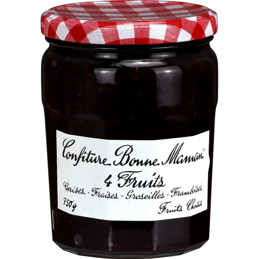Confiture 4 Fruits Format Familial BONNE MAMAN le pot de 750g