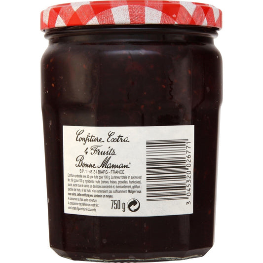 BONNE MAMAN Family Size 4 Fruit Jam