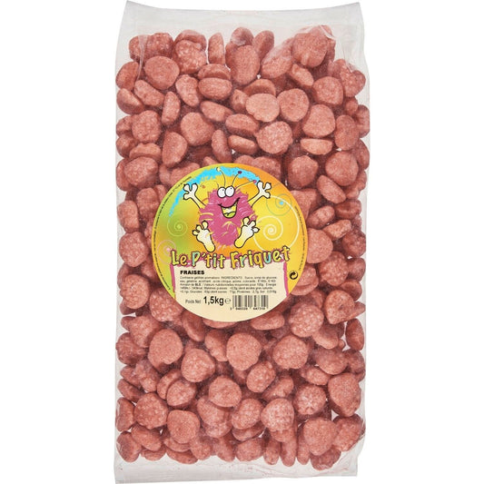 Bonbons Fraises LE P'TIT FRIQUET le paquet de 1,5Kg