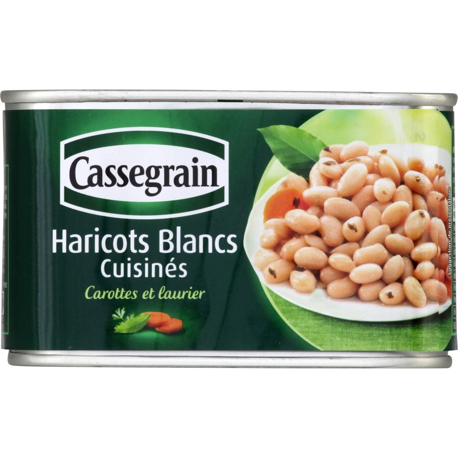 Haricots Blancs avec Carottes et Laurier CASSEGRAIN 