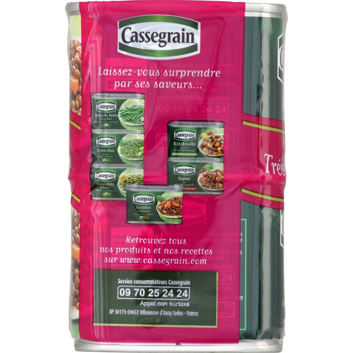 Lentilles aux Oignons et Carottes CASSEGRAIN 