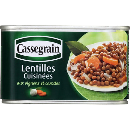 Lentilles aux Oignons et Carottes CASSEGRAIN 