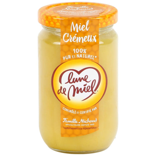 Miel Toutes Fleurs Crémeux LUNE DE MIEL le pot de 375 g