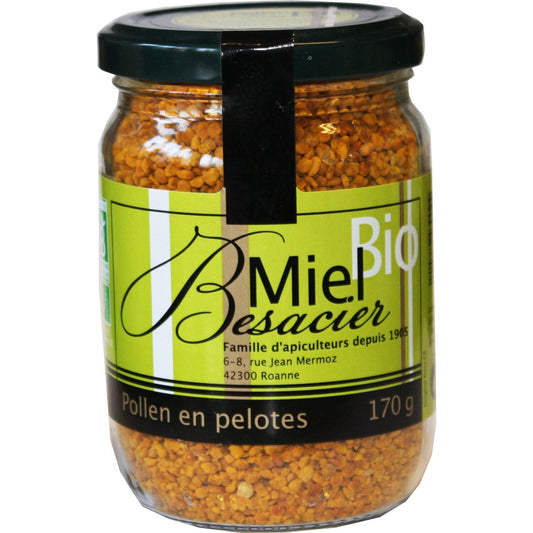 Miel Pollen en Pelotes Bio MIEL BESACIER le pot de 170g