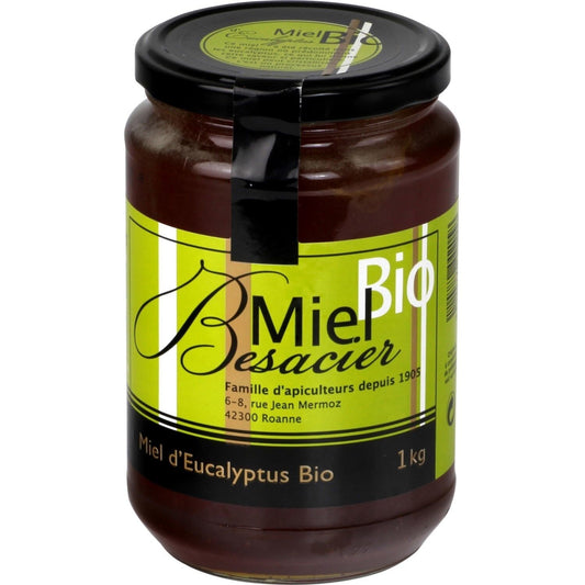 Miel d'Eucalyptus Bio MIEL BESACIER le pot d'1kg