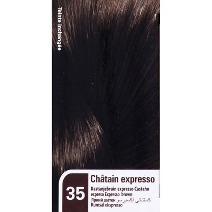 Coloration Permanente 35 Châtain Expresso les Raffinées Huile d'Argan Color & Éclat EUGENE COLOR