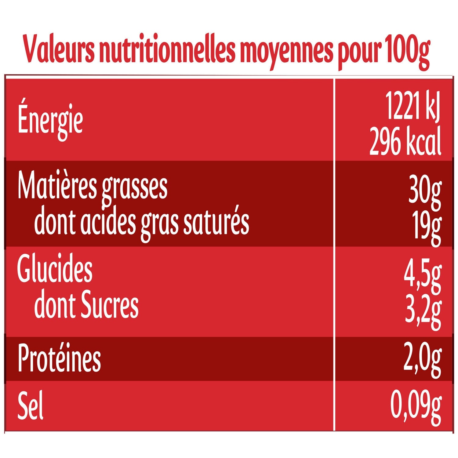 Crème UHT semi-épaisse entière 30% MG PRESIDENT 