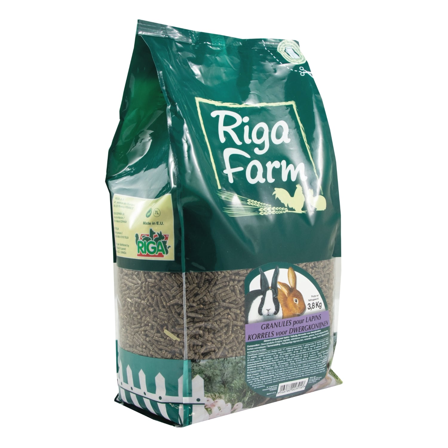 Aliment Granulés Pour Lapins RIGAFARM 