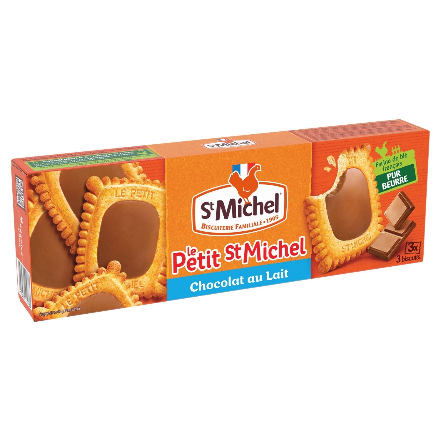 Biscuits Le Petit St Michel Petit Beurre Coeur Chocolat Au Lait ST MICHEL 